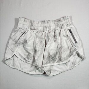 Lululemon Hotty Hot Shorts Gray Tie Dye Sz 8